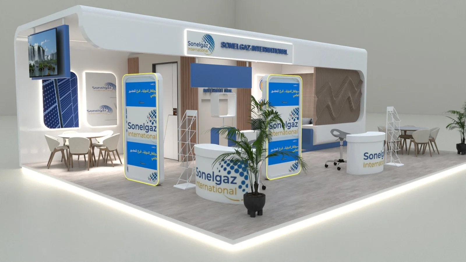 Conception & réalisation d'un stand Personnalisé- SONELGAZ INTERNATIONAL — 2