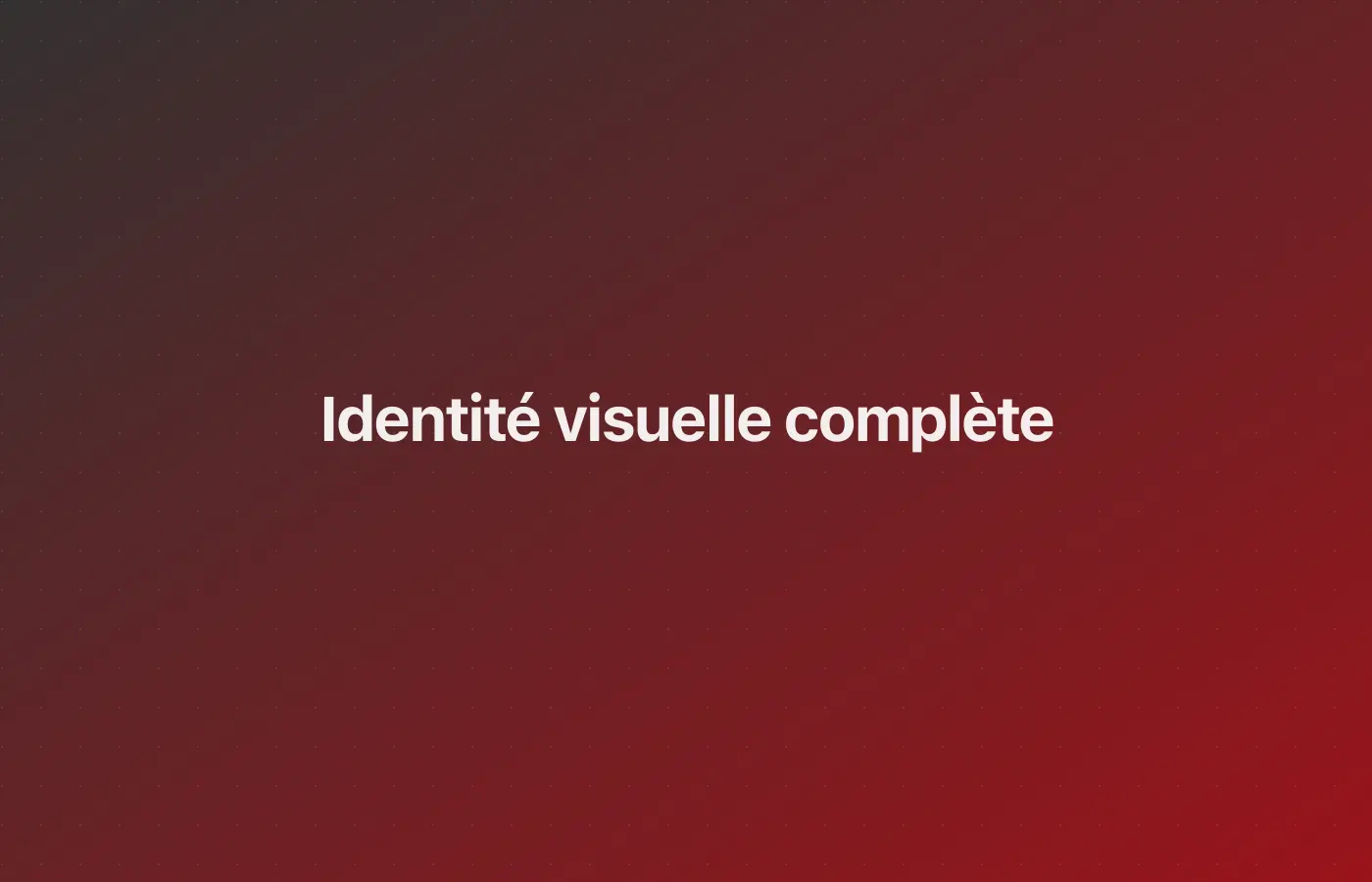 Identité visuelle complète