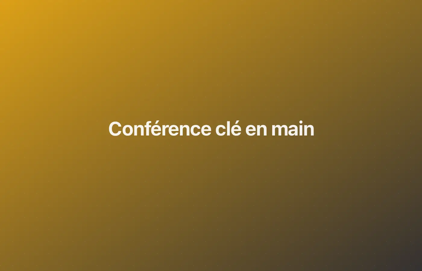 Conférences