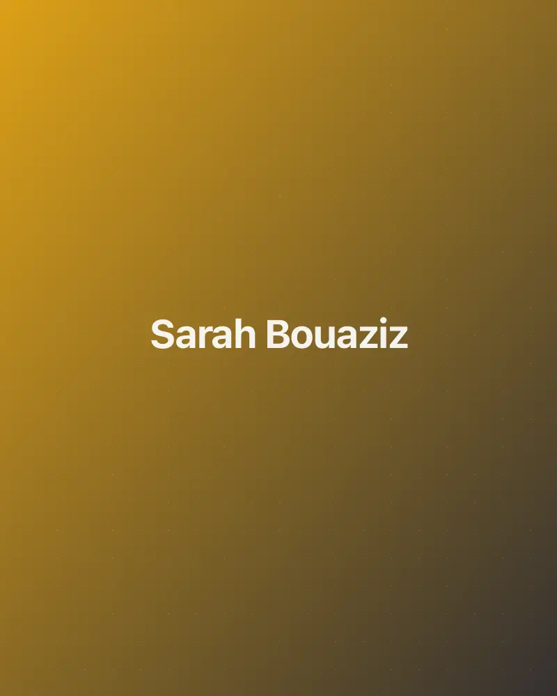 Sarah Bouaziz